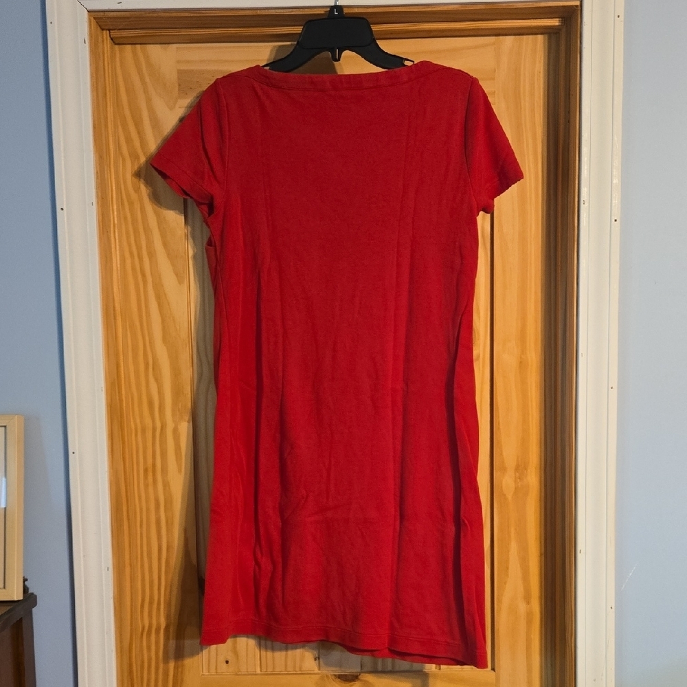 Talbots Red Ruched Sheath Mini Dress - Picture 4 of 5